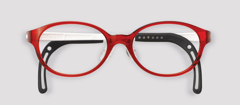 【廃盤・新品】TOMATO GLASSES TJBC9 赤×白メガネ ケース付き TJBC9 | トマトグラッシーズ