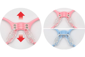 Adjustable nose pad heights